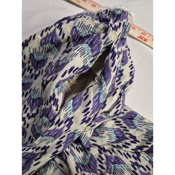 ZARA Patterned Purple and Blue Drawstring/elastic Pants Girl's Size 12-14 - Picture 13 of 14